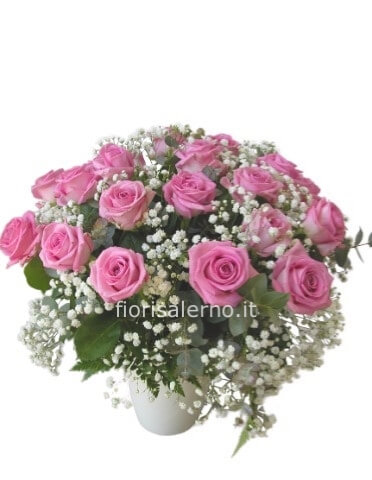 Bouquet di rose rosa