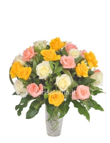 Bouquet di rose vari colori