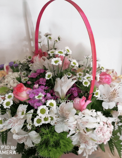 Cestino romantico con o senza manico secondo disponibilità